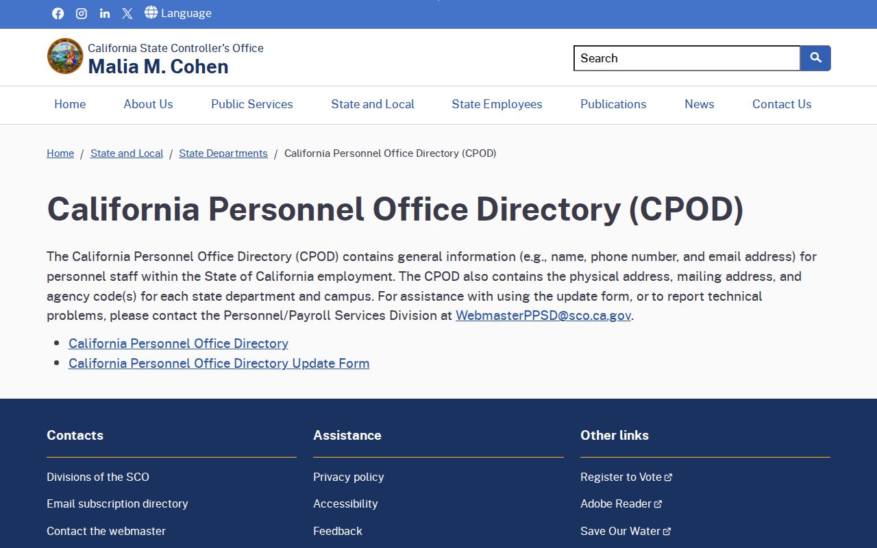 Turlock directory research using the California Personnel Office Directory